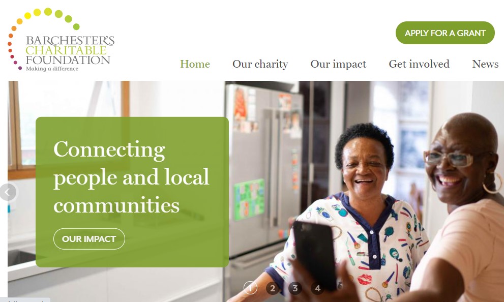 Website home page