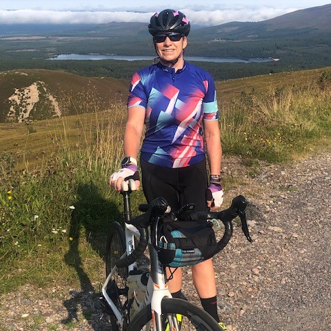 Aileen ski road bike challenge