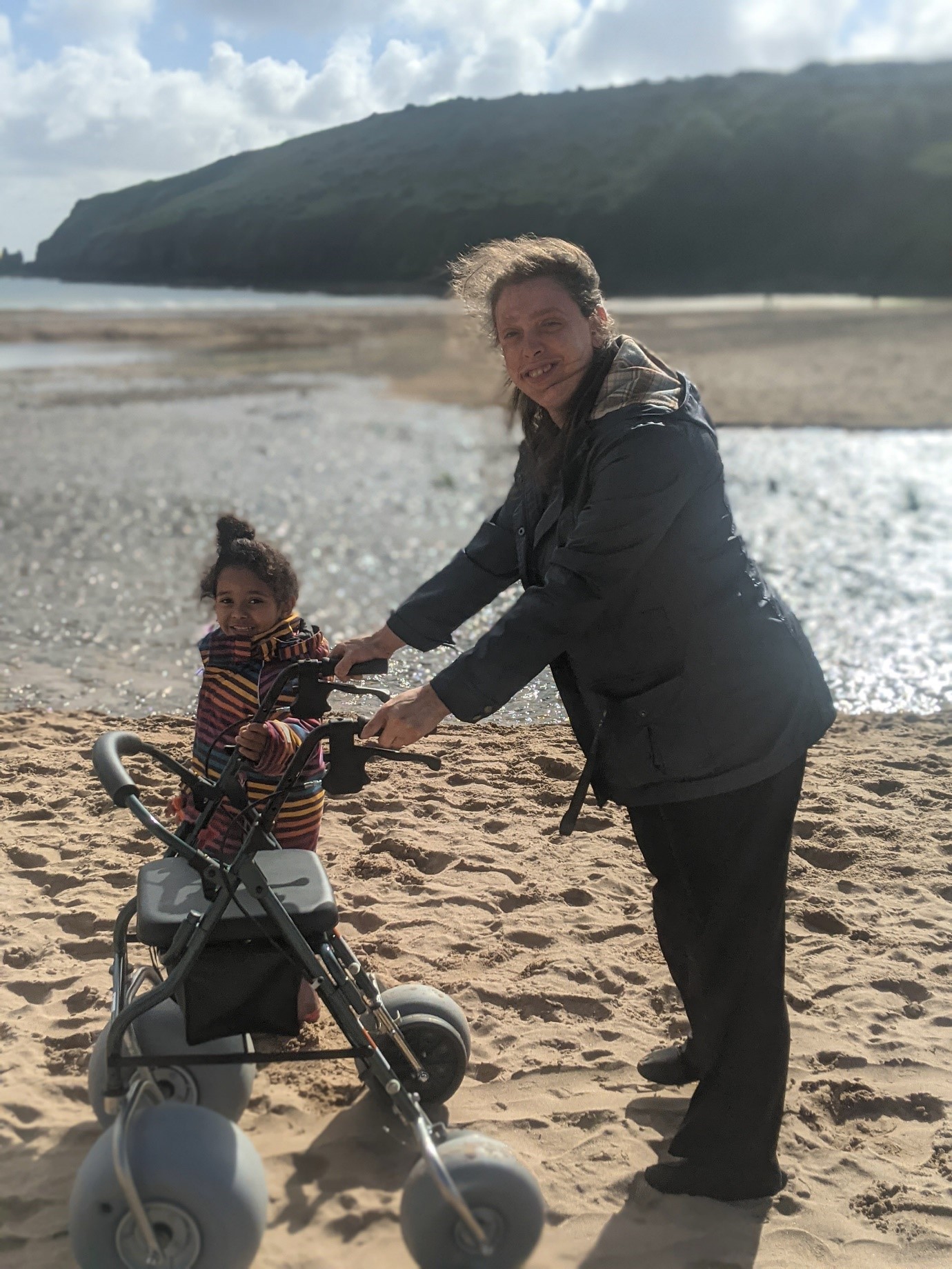 Visiting the beach