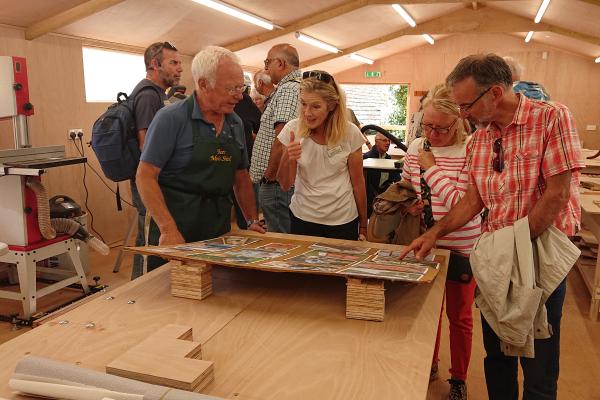Beer Mens Shed opening with Barchester GM