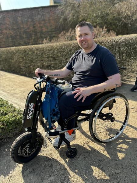 picture of JP and his new chair