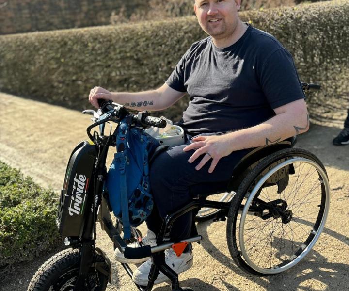 picture of JP and his new chair