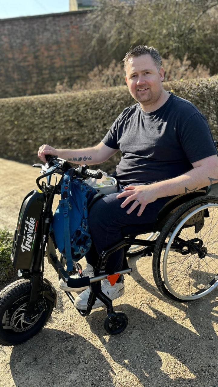 picture of JP and his new chair