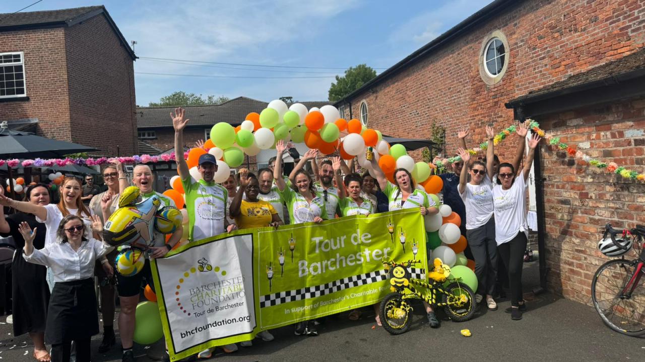 group pic of the 2025 cyclists