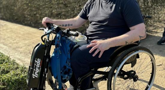 picture of JP and his new chair