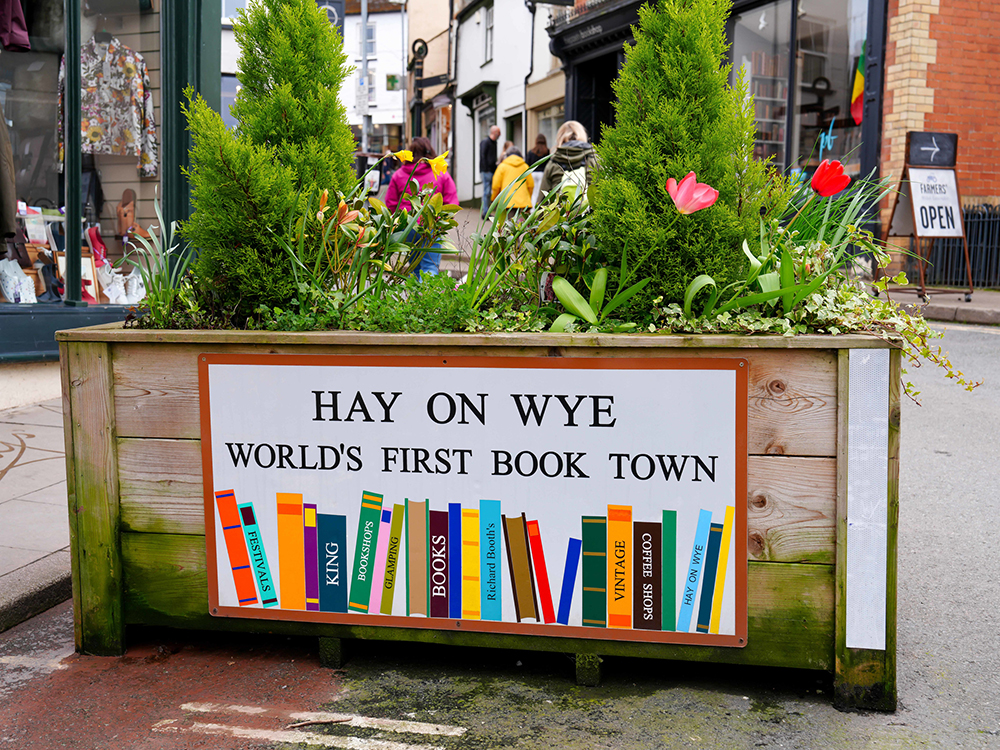 Hay On Wye in the  Brecon & Black Mountains 