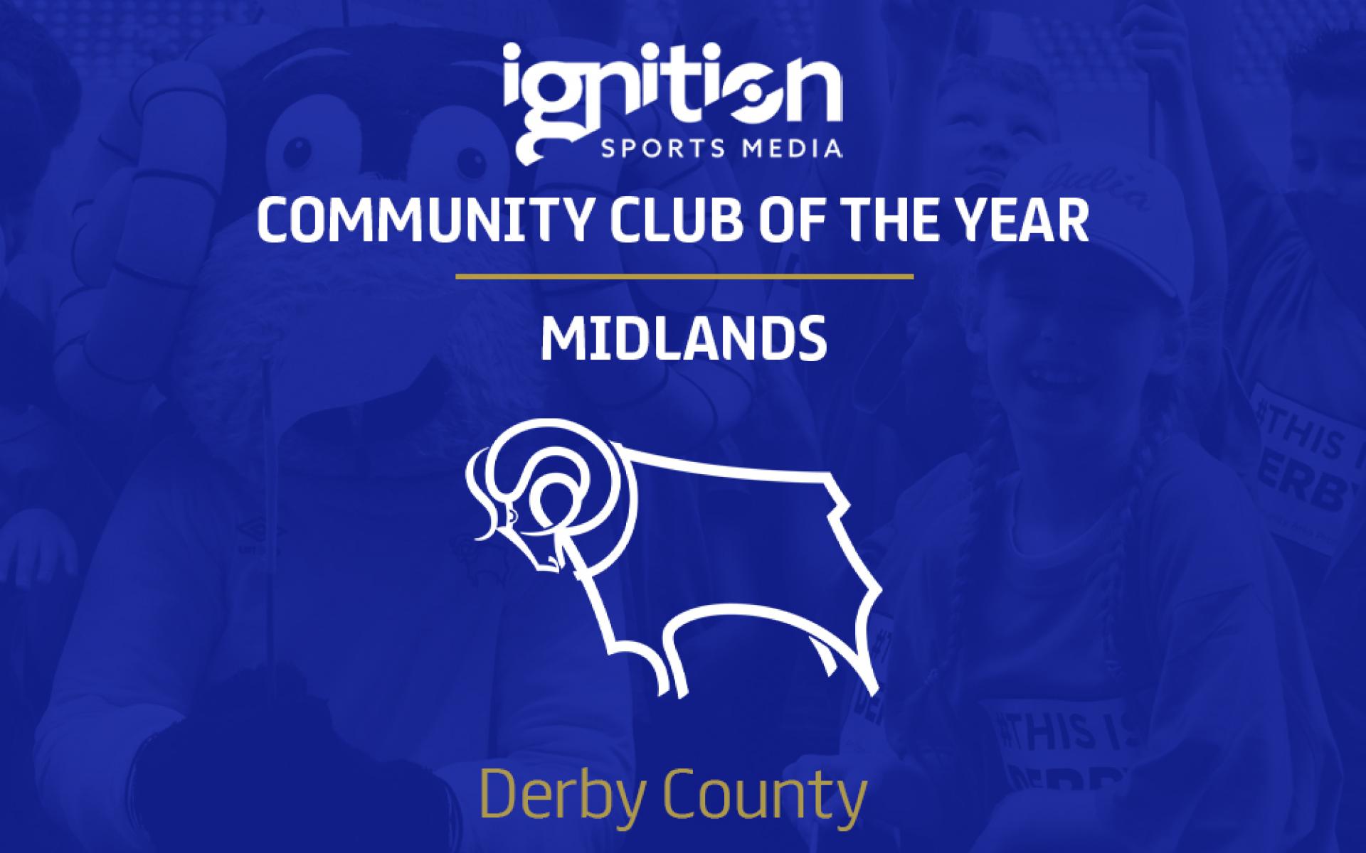 Text: Community Club of the Year Midlands