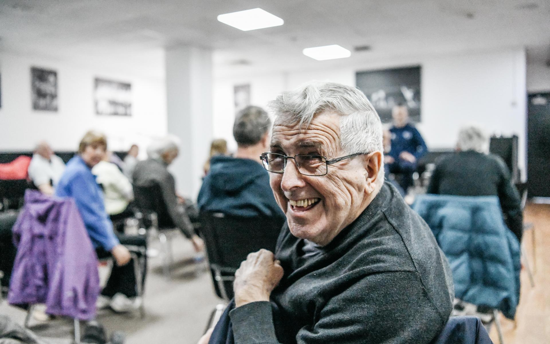 Man at session