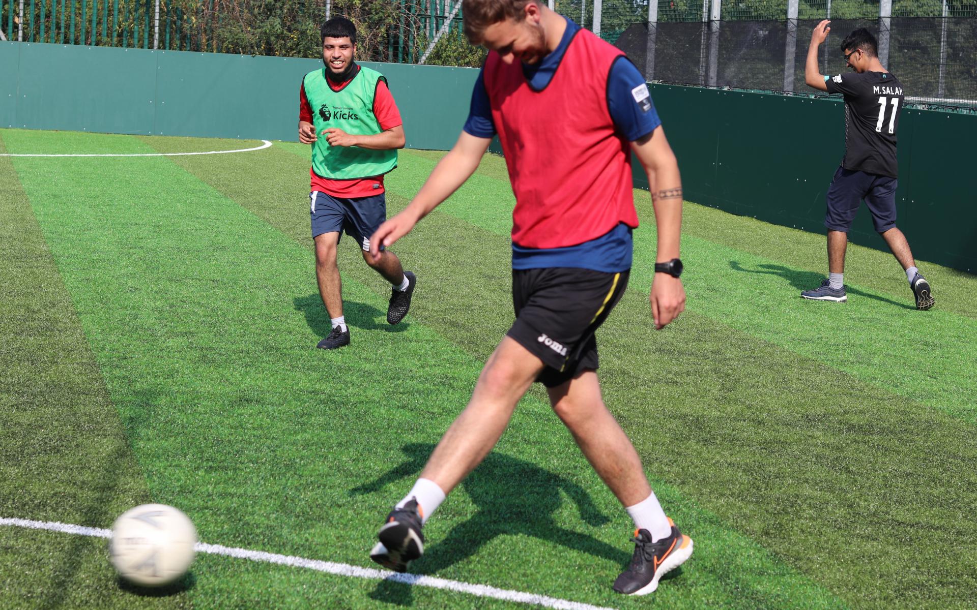 Participants enjoy a session