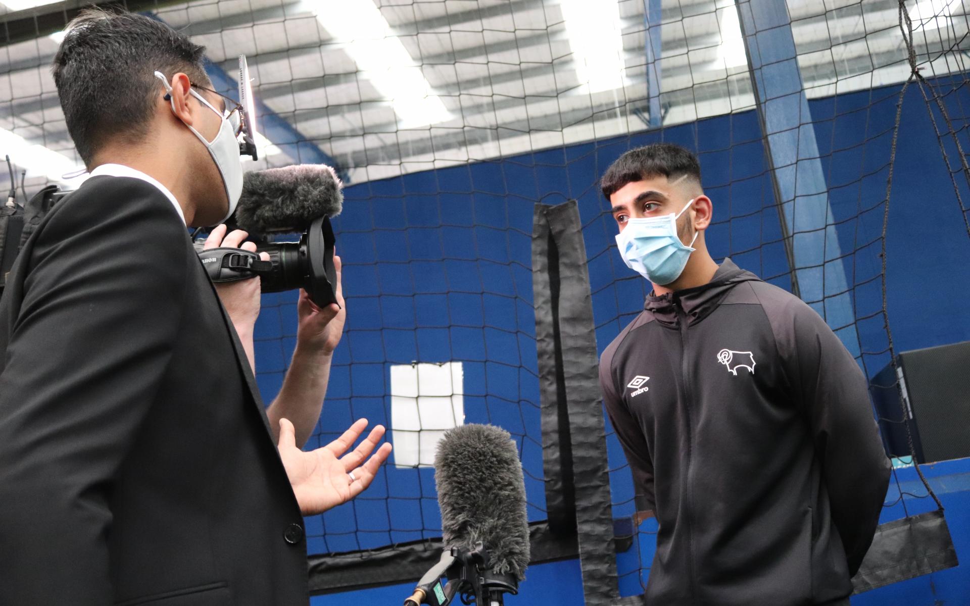 Jawad being interviewed by BBC EMT!