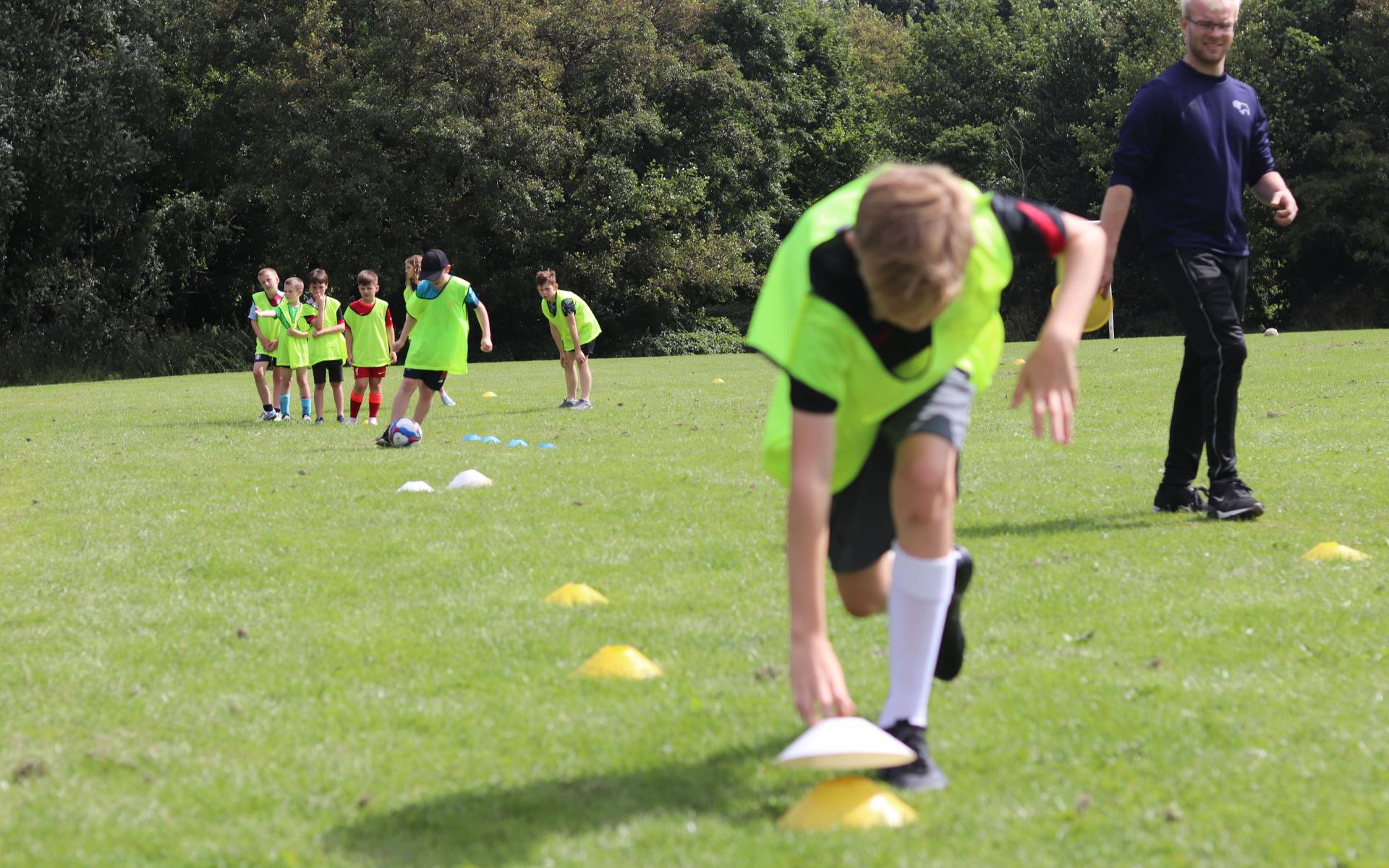 Participants enjoy sport at Somersall Park