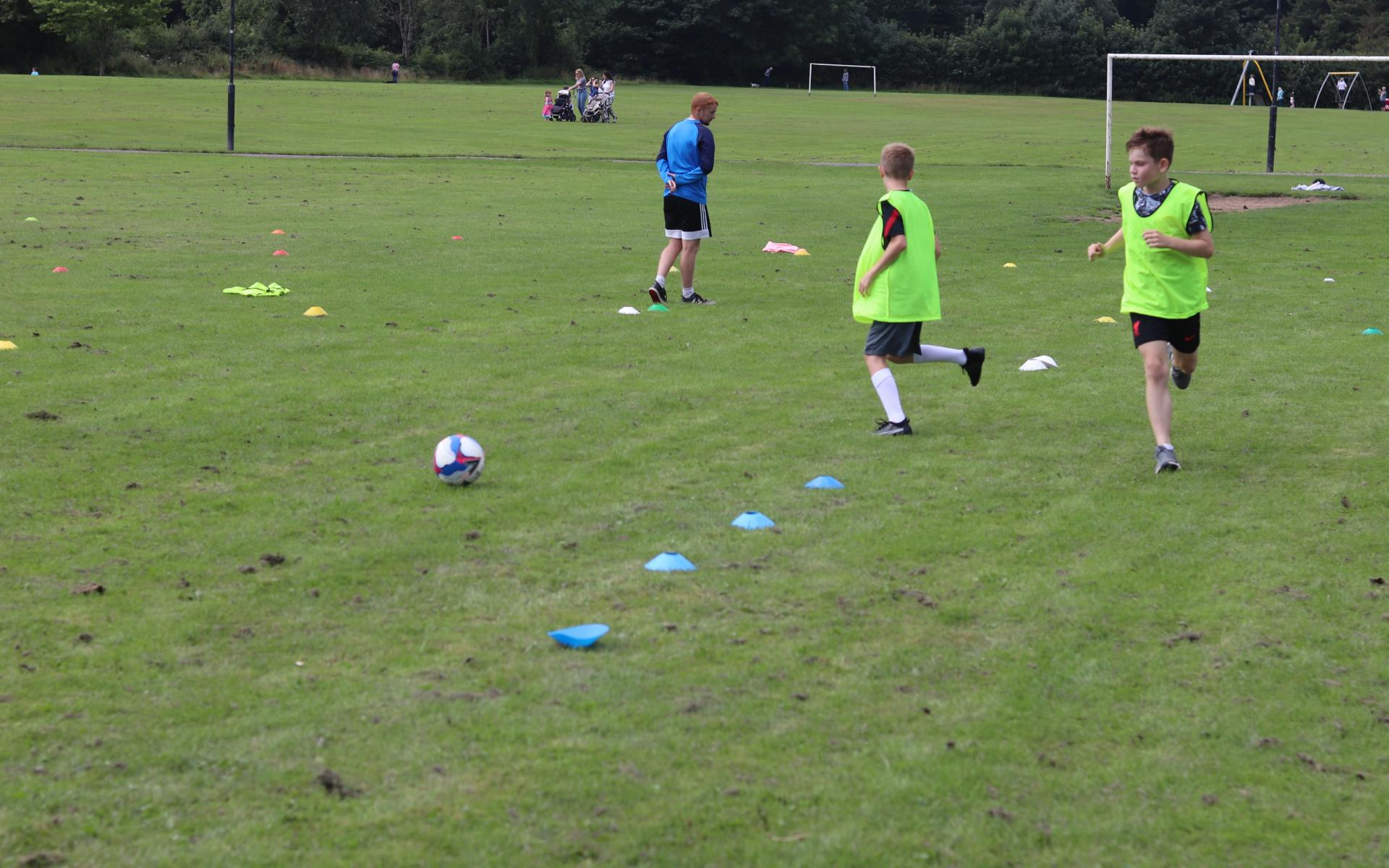 Participants enjoy sport at Somersall Park