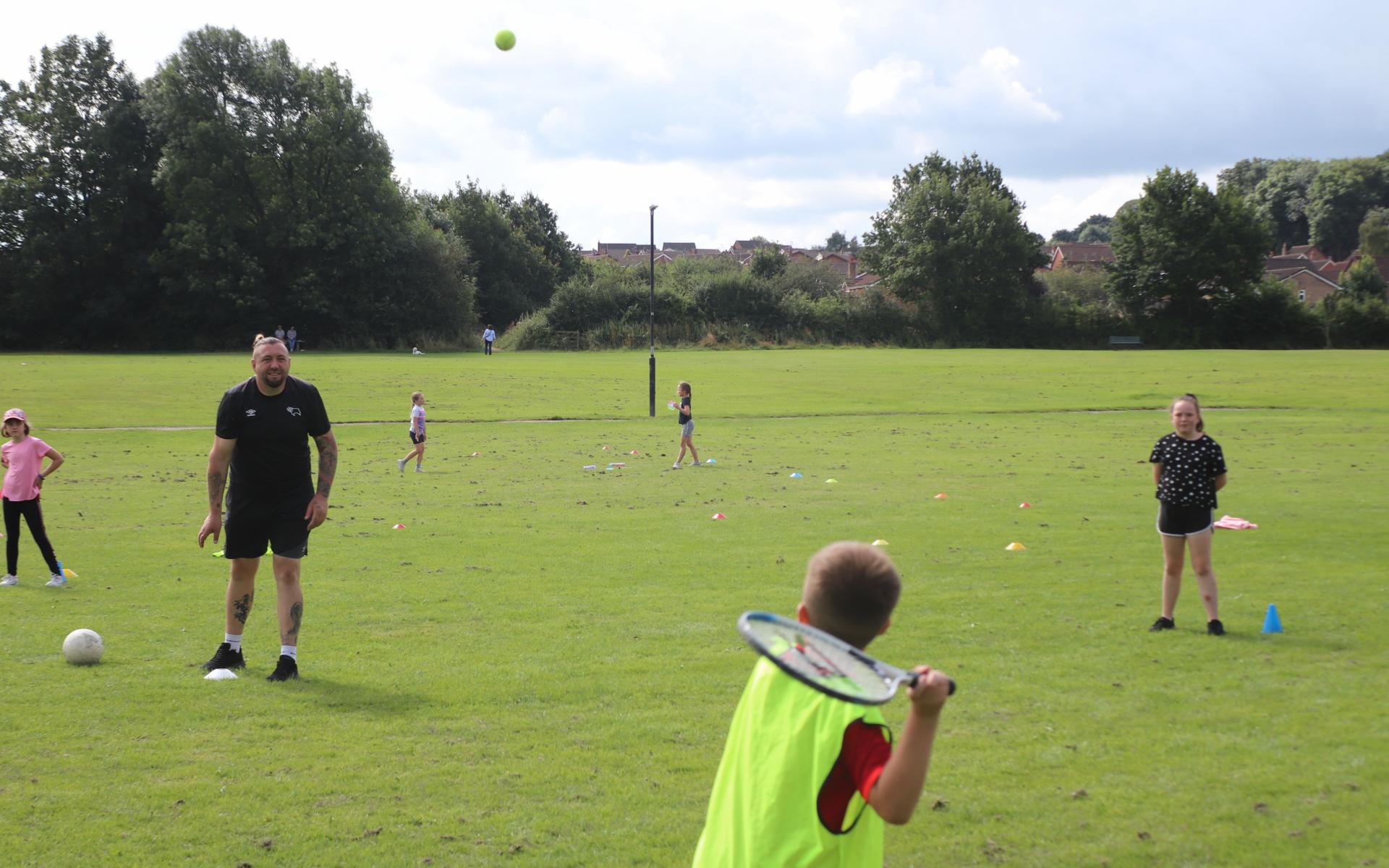 Participants enjoy sport at Somersall Park