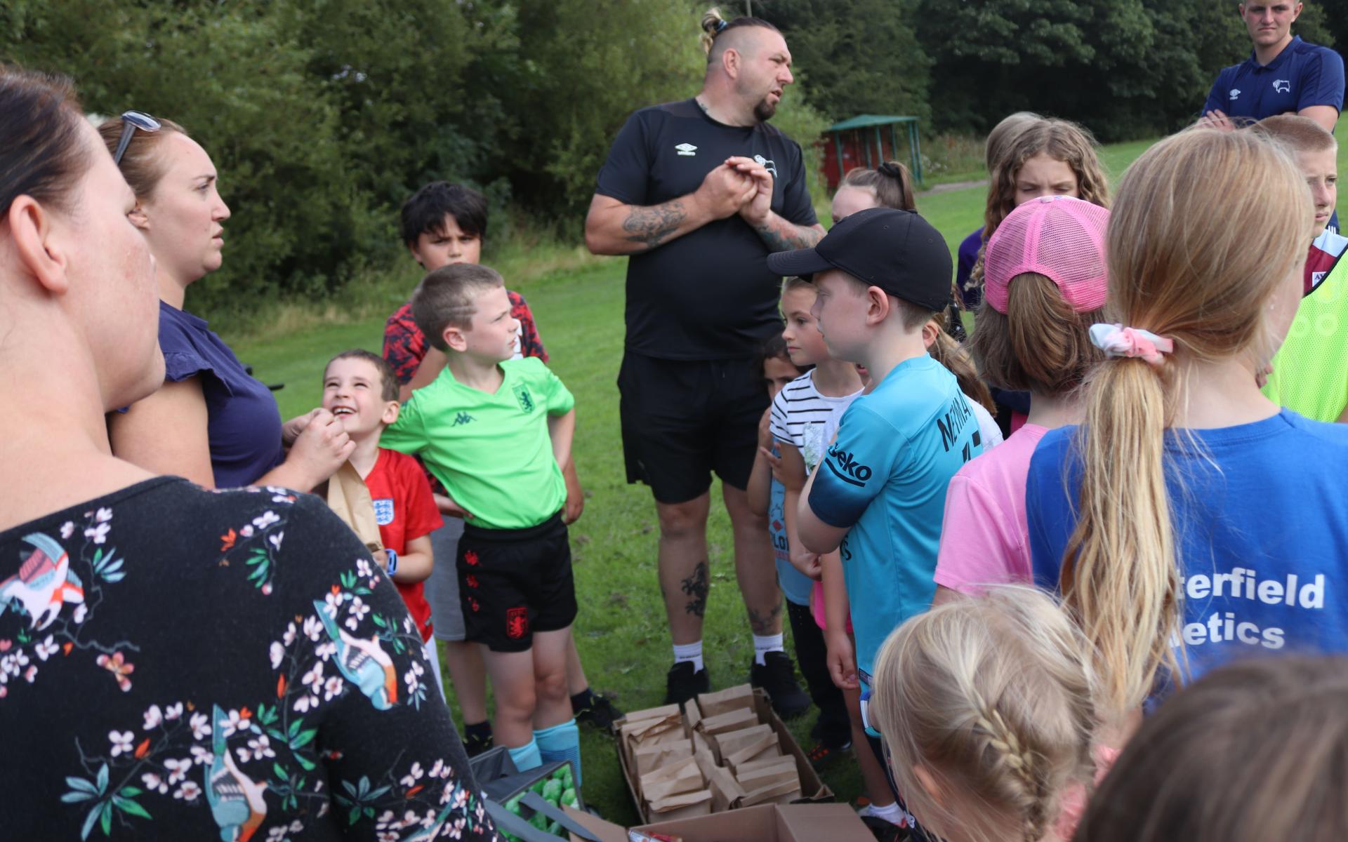 Participants enjoy sport at Somersall Park