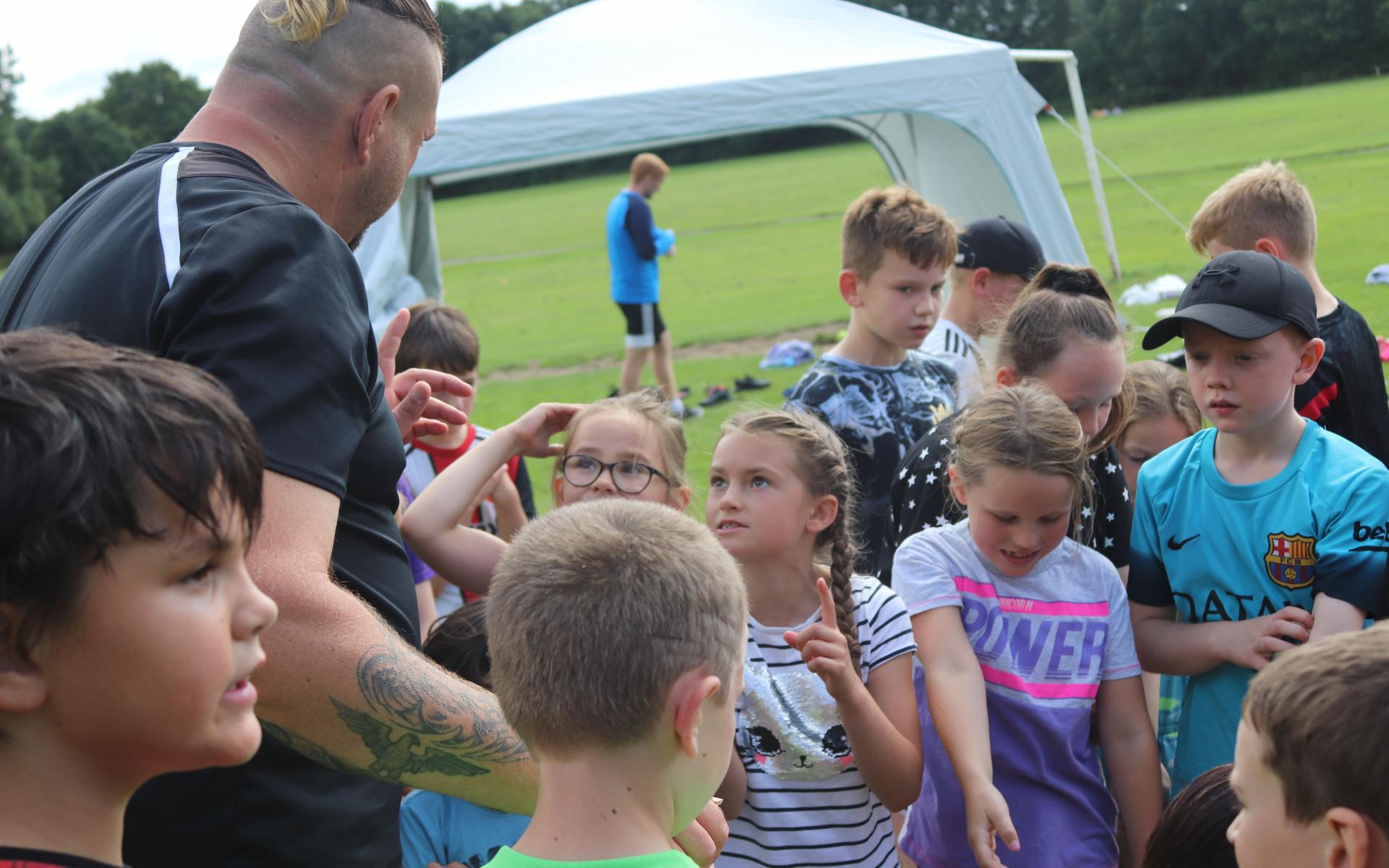 Participants enjoy sport at Somersall Park