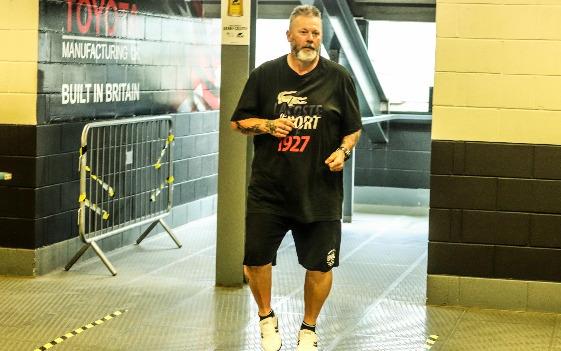 Participant Mark during the Fit Fans sessions