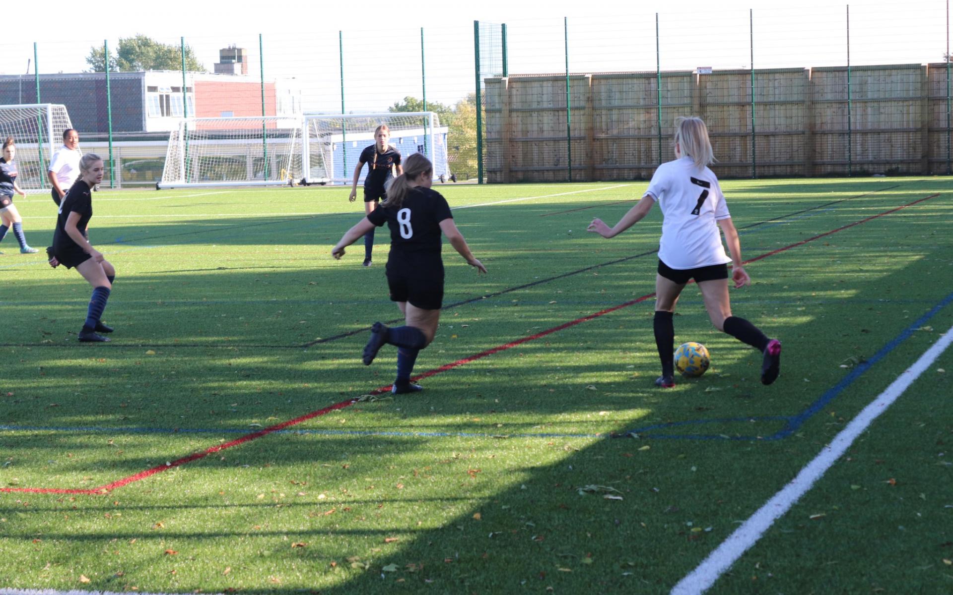 Action from the Girls Cup fixture