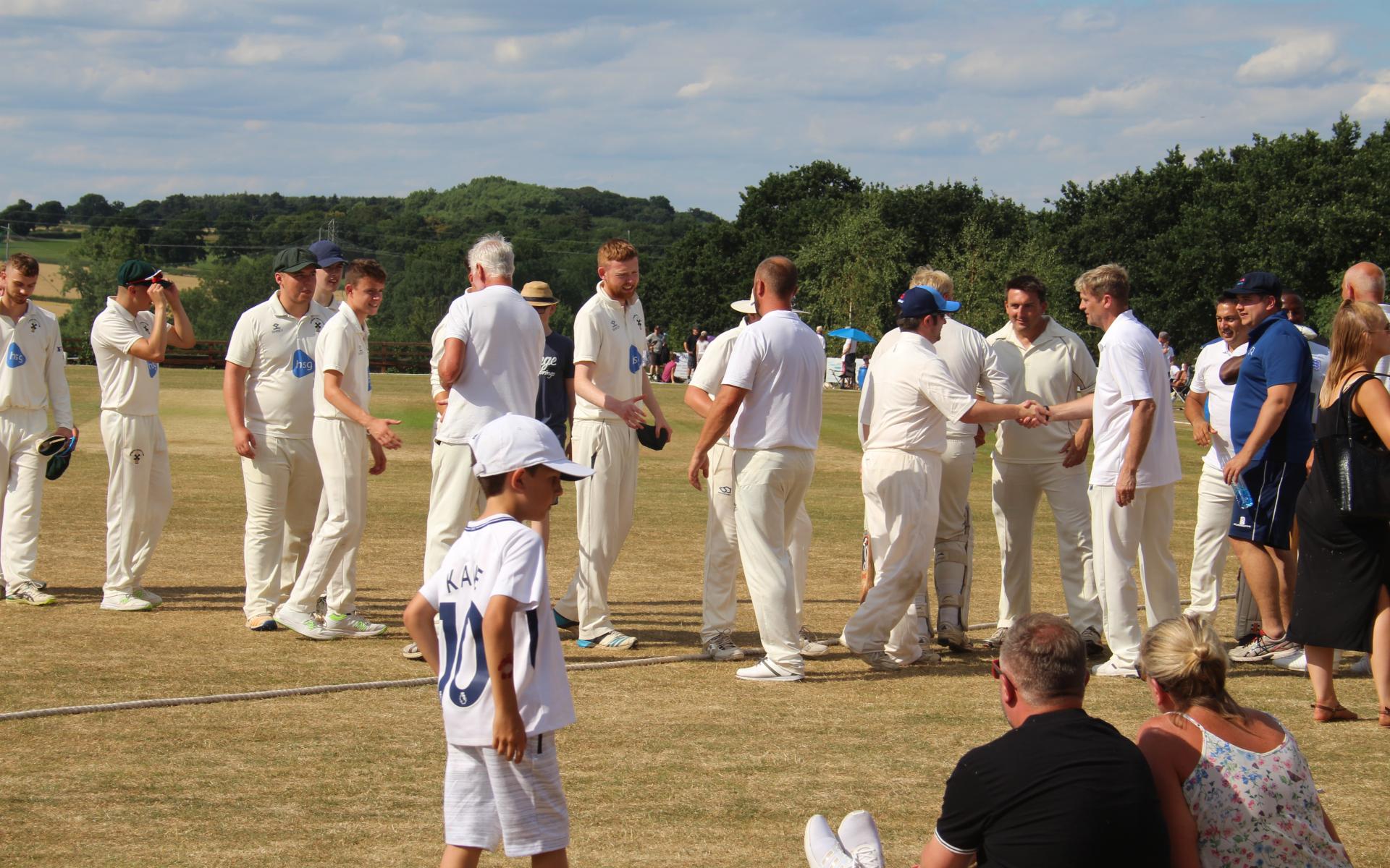 Ram Slam Players Shake Hands 