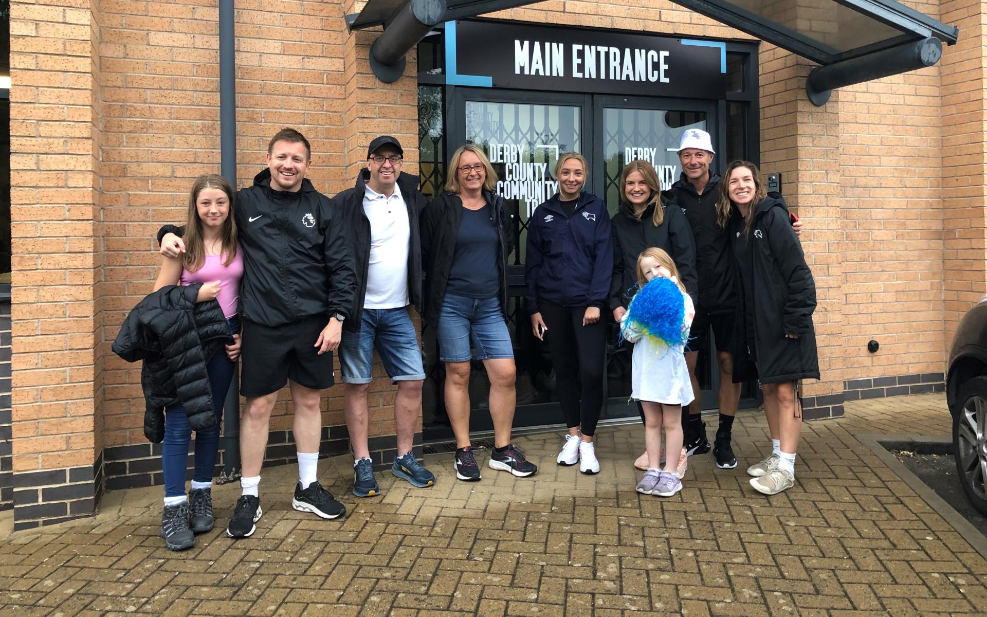 A Small Section of the team who walked the Pride Park Plod