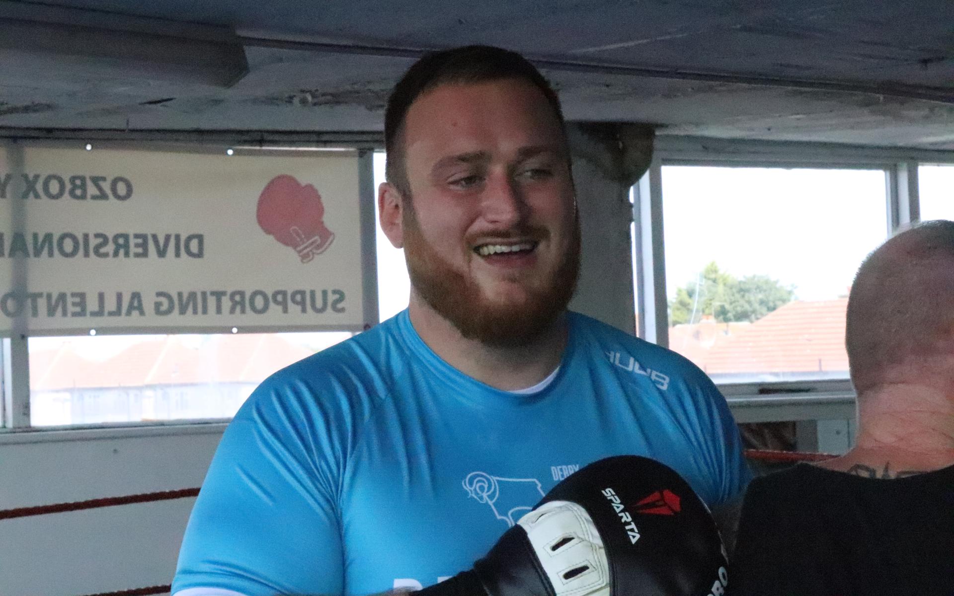 Paul Smiling At Our Boxing Session