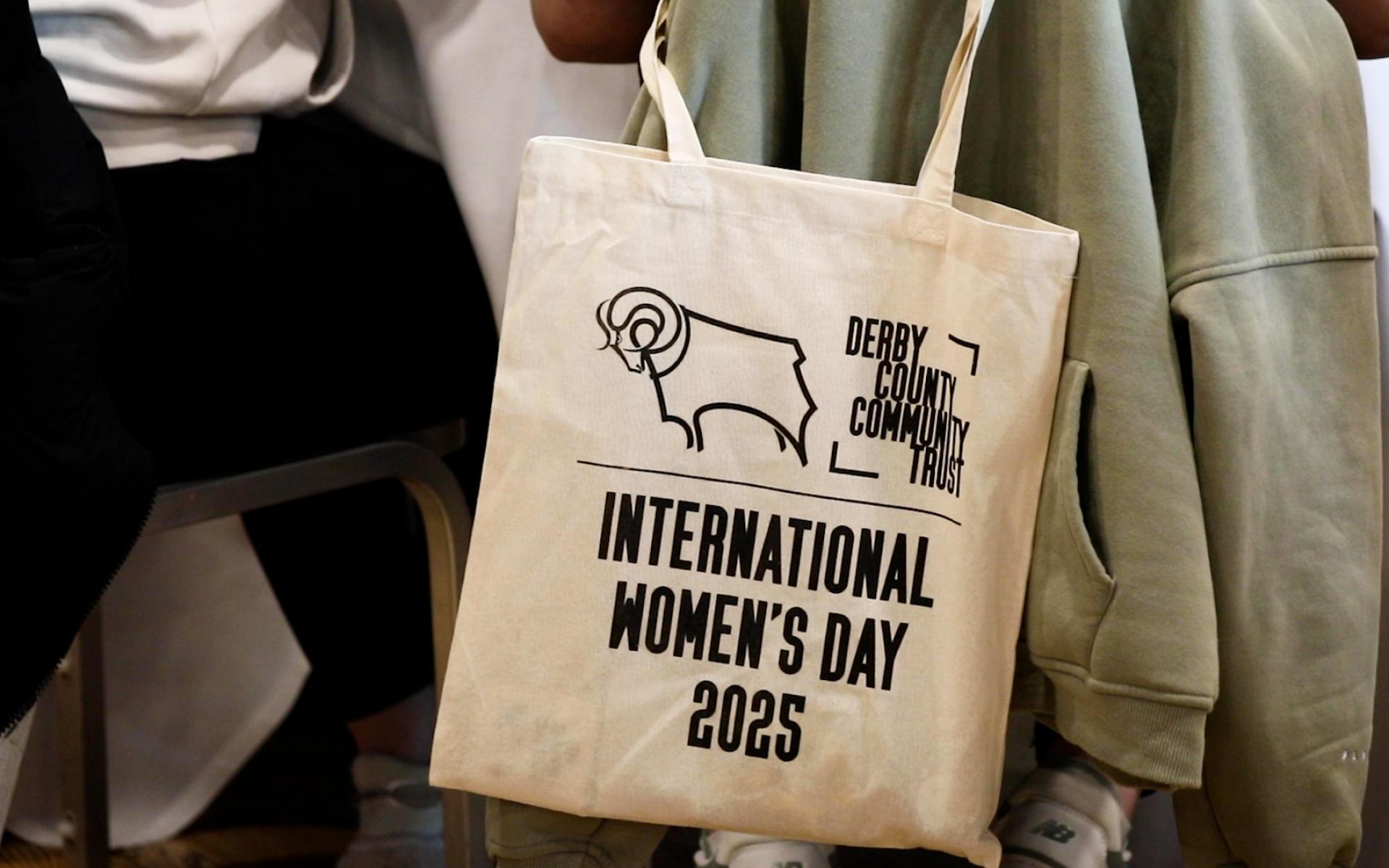 Tote Bag hanging on the side of a chair