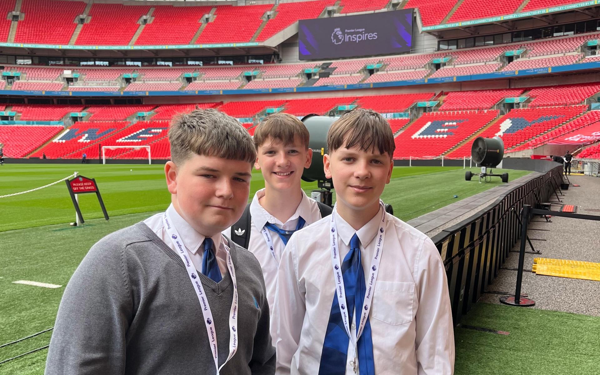 The Derby County Community Trust Group at Wembley Stadium