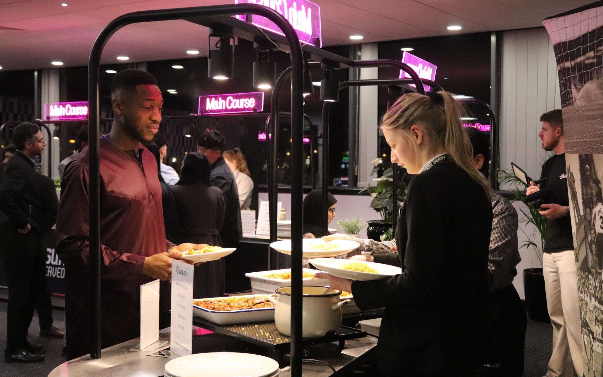 Person serving food