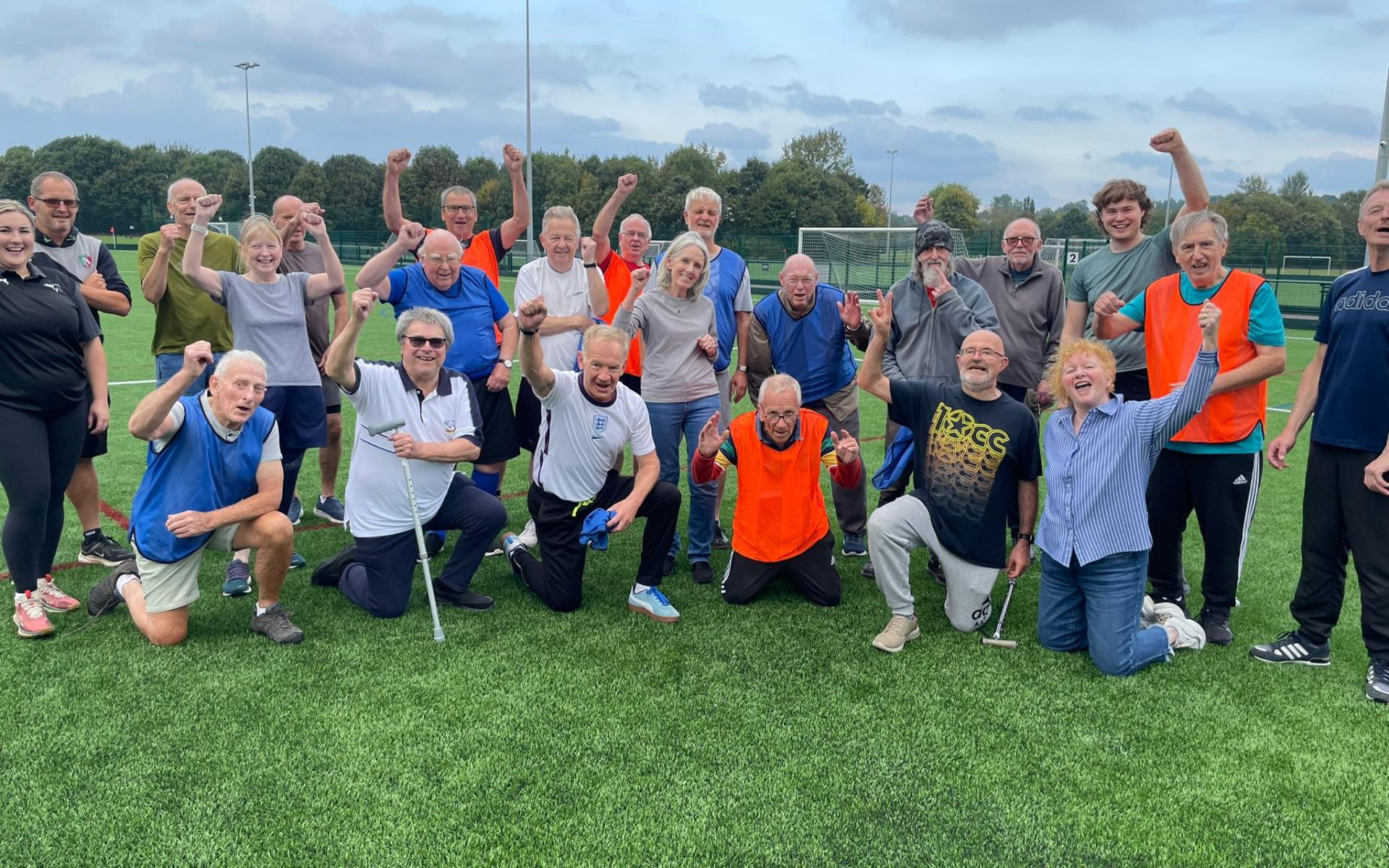 The Parkinson's walking football group 