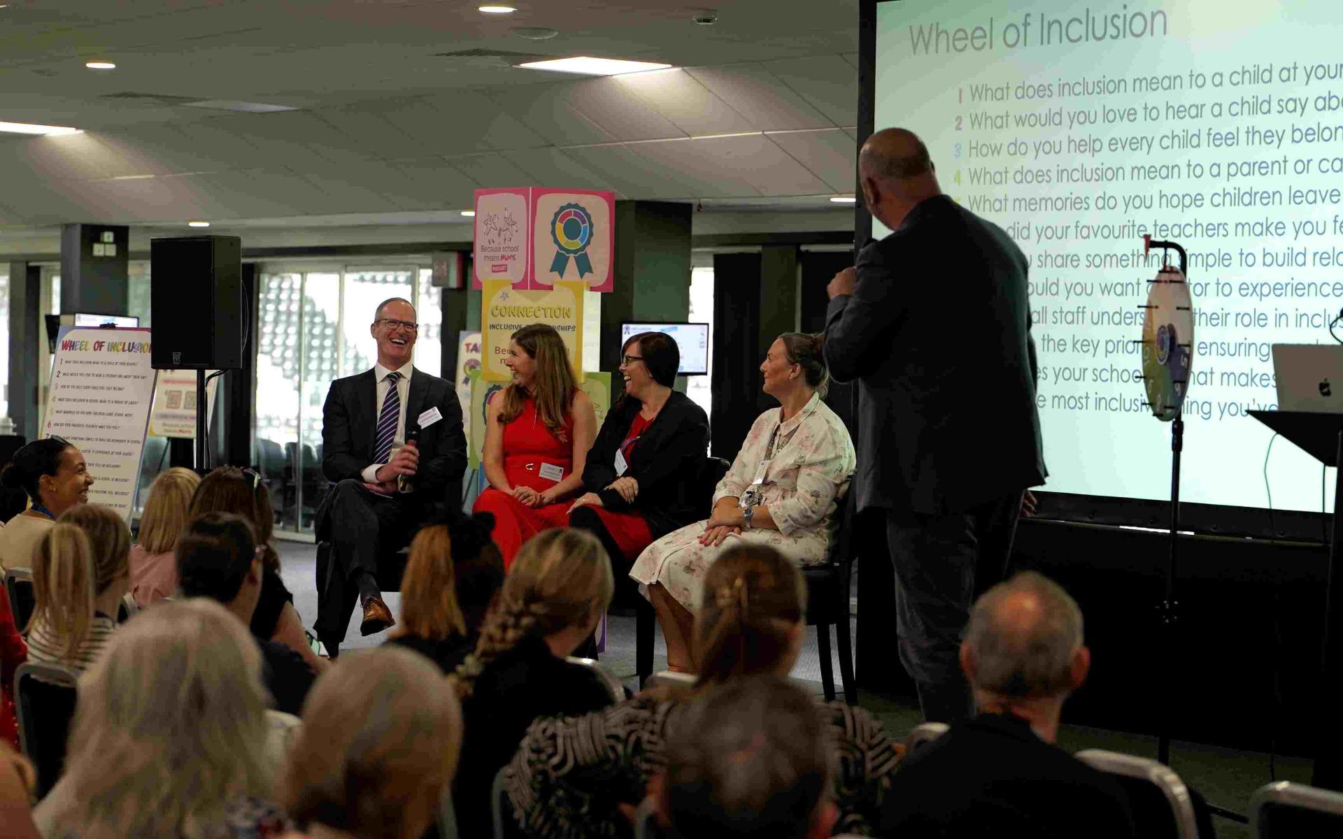 Panel discussion at the inclusion conference