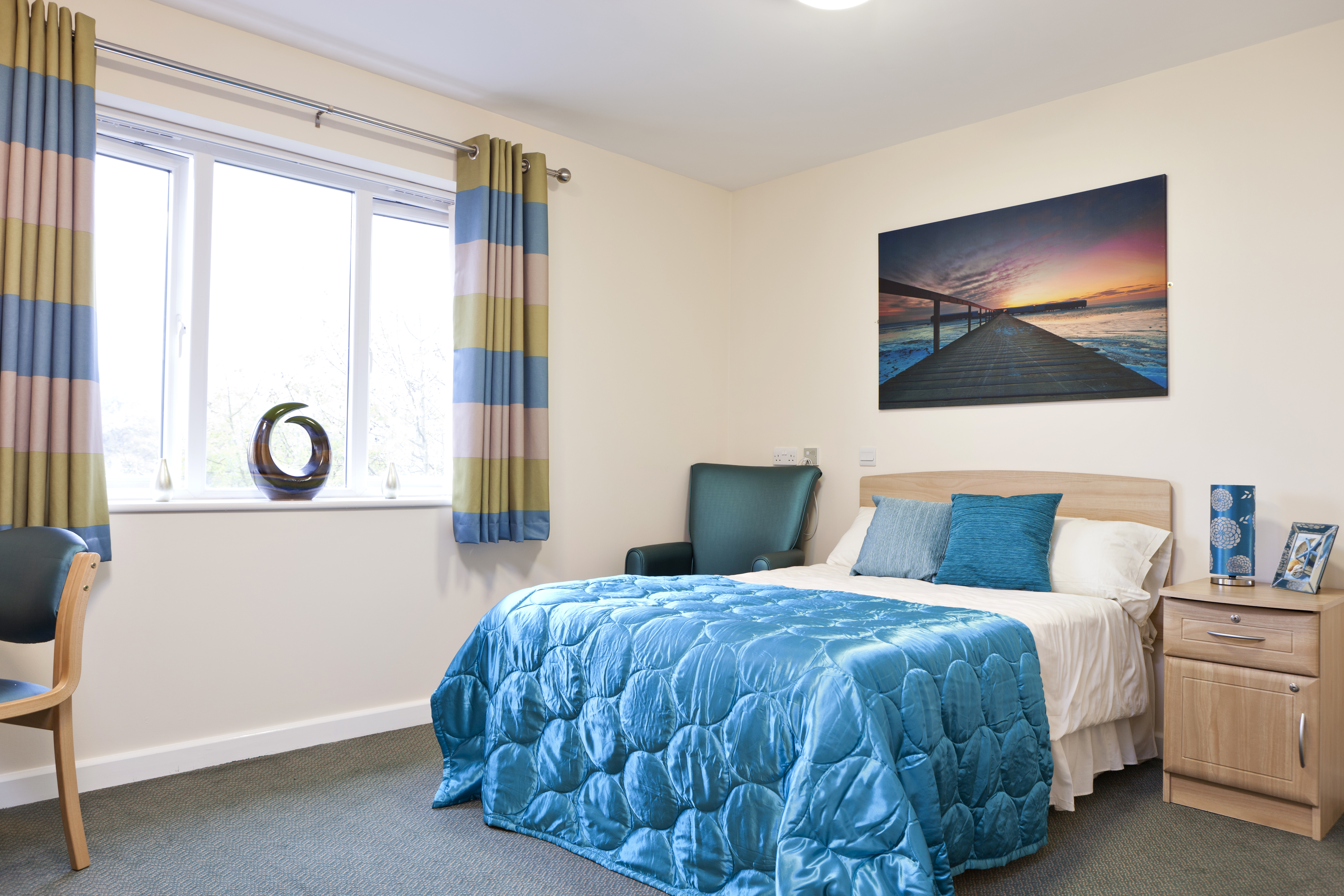 Church walk bedroom beds bed residents exemplar rochdale care home greater manchester complex needs