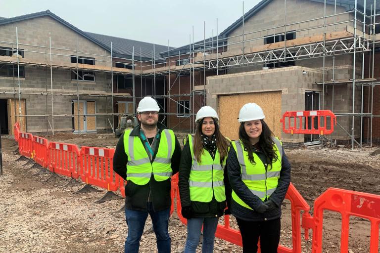 Hard hat preview event at new care home in Ellesmere Port