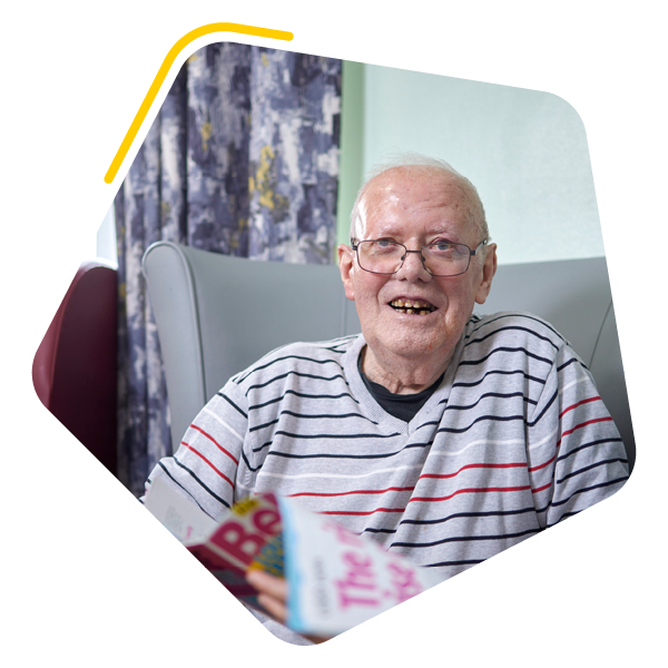 Male resident in care home