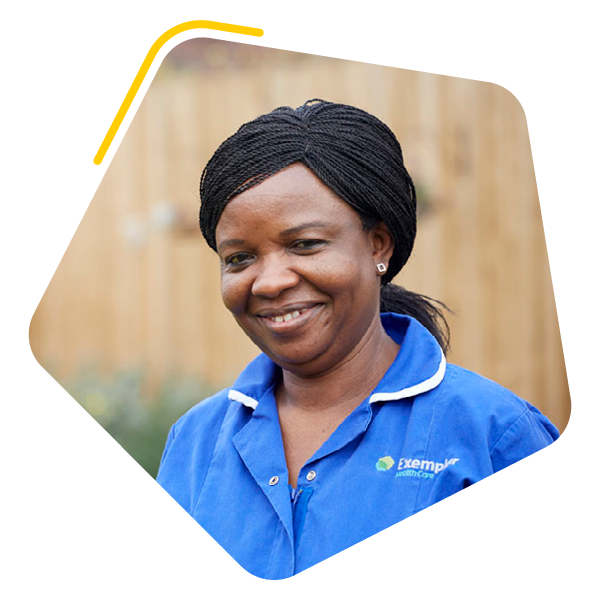 Female Nurse in blue uniform
