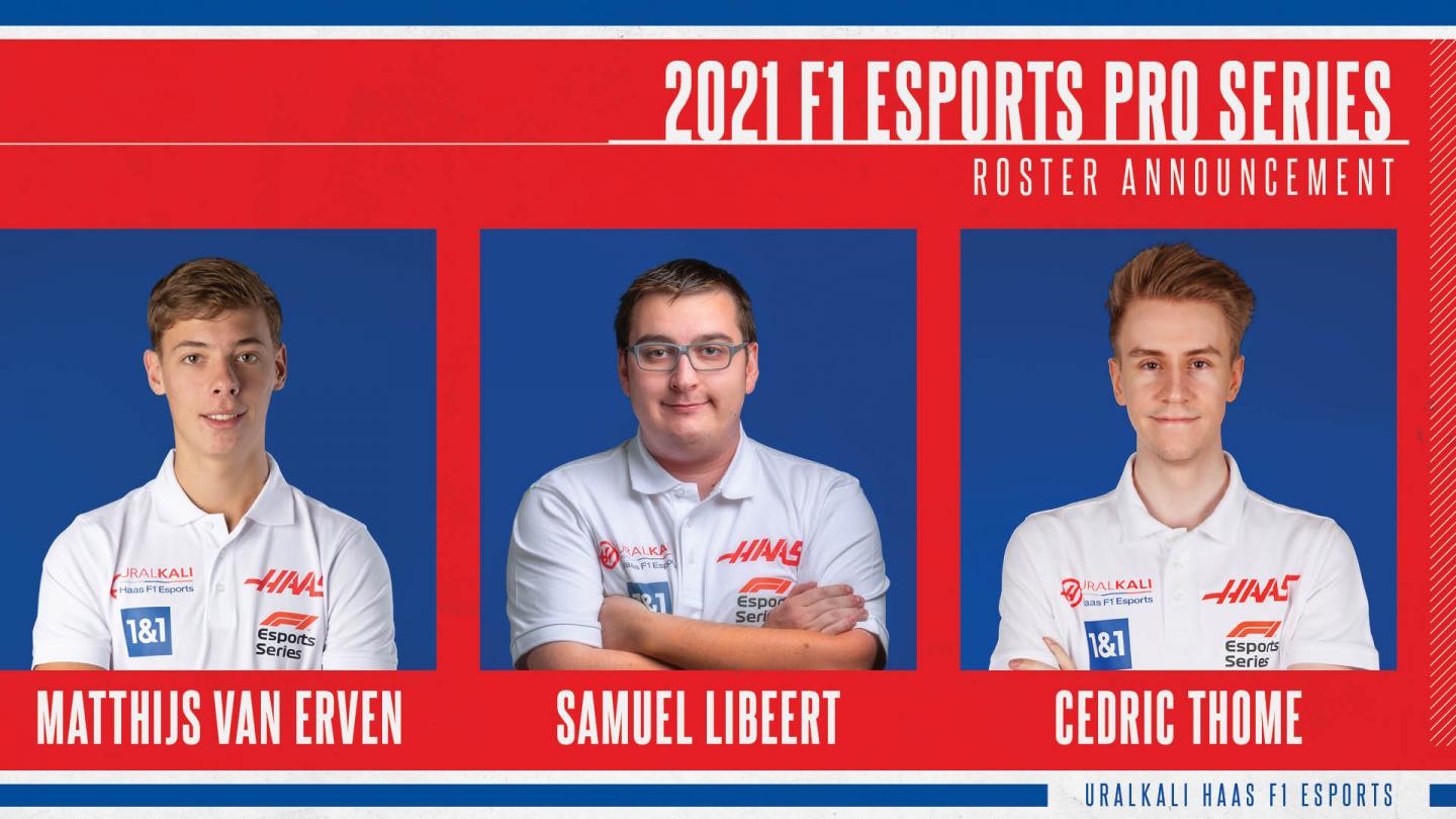 Uralkali Haas F1 Team Esports 2021 Roster