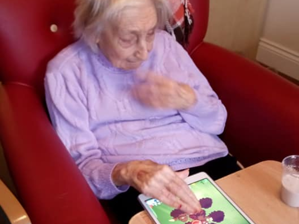 Tablet games for Greenacres Quantum Care