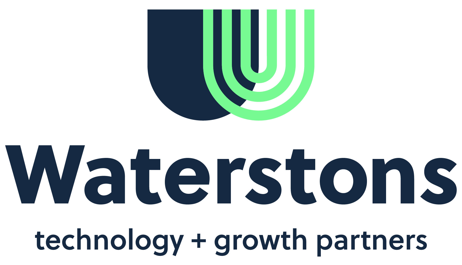 Green and navy logo