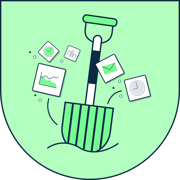 illustration of a spade