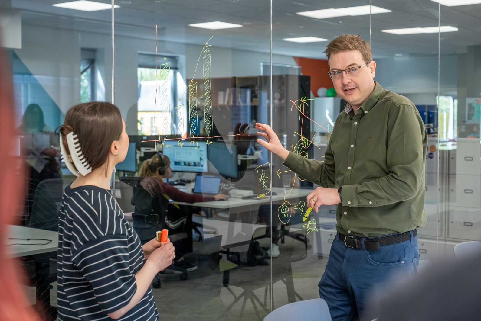 Colleagues collaborating