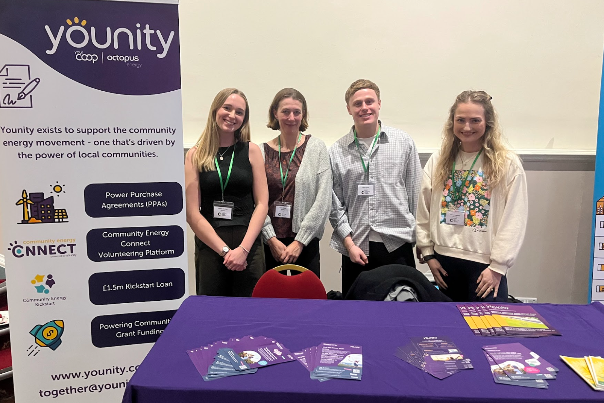 The Younity team at a Community Energy England conference
