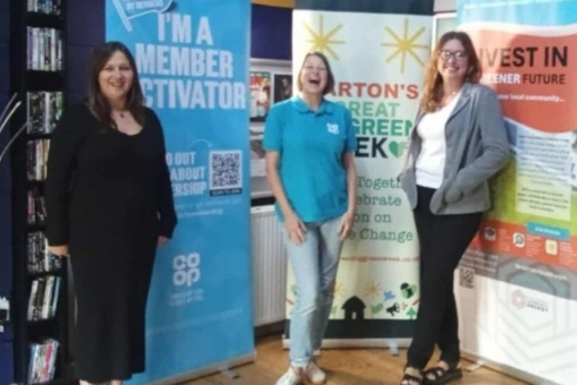 NLCE team during their Building a Greener Future workshop, posing with partners.